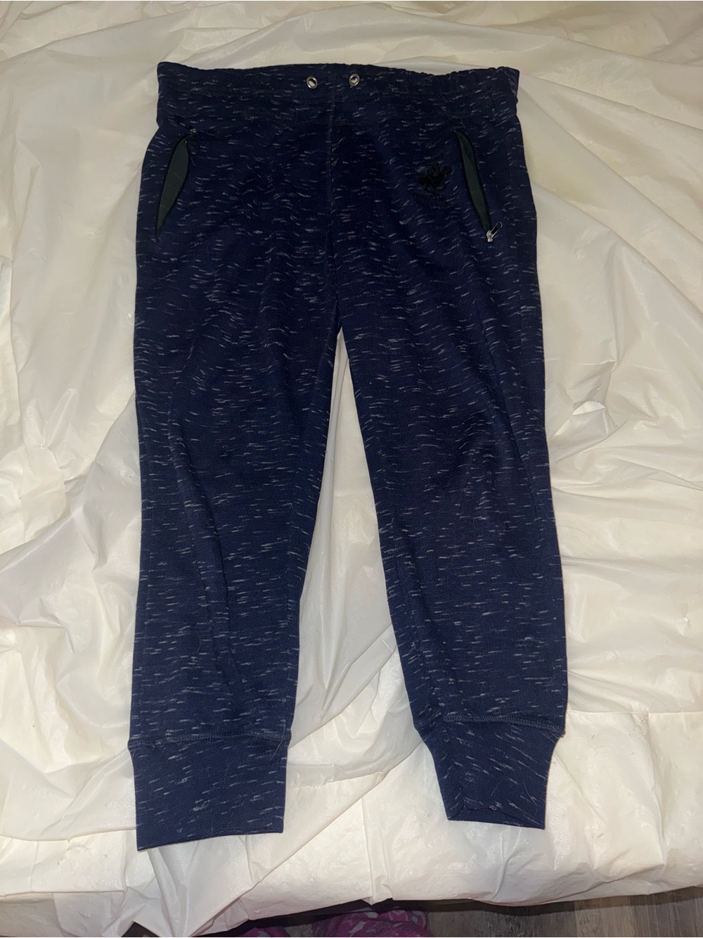 Navy Marled Jogger Pants